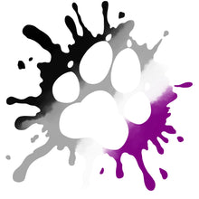 Load image into Gallery viewer, Rainbow and Pride Splat Logo Vinyl Sticker - Fur Affinity Merch Shop