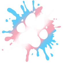 Load image into Gallery viewer, Rainbow and Pride Splat Logo Vinyl Sticker - Fur Affinity Merch Shop