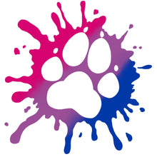 Load image into Gallery viewer, Rainbow and Pride Splat Logo Vinyl Sticker - Fur Affinity Merch Shop