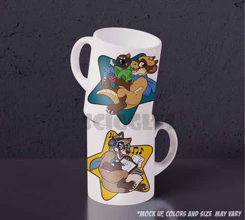 Community Star Mascots Coffee Mugs - Fur Affinity Merch Shop