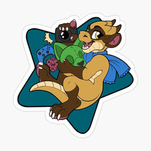 Load image into Gallery viewer, Community Star Mascots Vinyl Sticker - Fur Affinity Merch Shop
