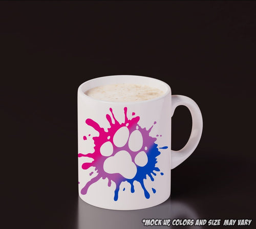 Pawprint Splat Logo Coffee Mugs - Fur Affinity Merch Shop