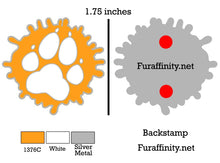 Load image into Gallery viewer, PREORDER - Orange Splat Logo Enamel Pin - PREORDER - Fur Affinity Merch Shop
