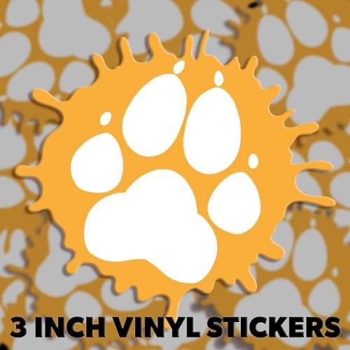 PREORDER - Orange Splat Logo Vinyl Sticker - PREORDER - Fur Affinity Merch Shop