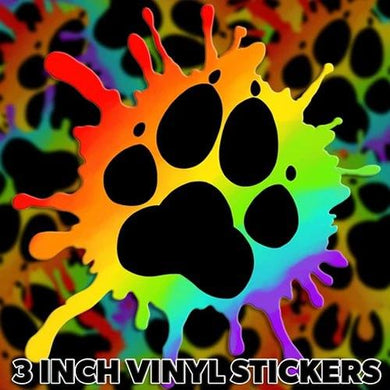 PREORDER - Rainbow Splat Logo Vinyl Sticker - PREORDER - Fur Affinity Merch Shop