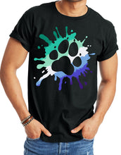 Load image into Gallery viewer, Rainbow &amp; Pride Splat Logo T-Shirt - Fur Affinity Merch Shop
